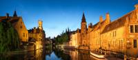 Beautiful Bruges at sunset