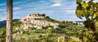 The hilltop town of Motovun in Istria, Croatia