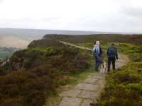 A slated path on top of a ridge in North York National Park. The moors stretch for miles | Peter Wells