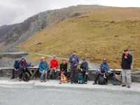 The group resting at a slate mine in the Cumbrian Mountains, Lake District National Park | Peter Wells