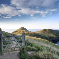 Scenery along the South West Coast Path in England