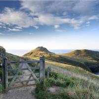 Scenery along the South West Coast Path in England