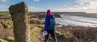 Walking along the coast of Cornwall