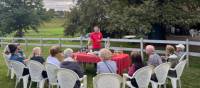 Outdoor wine tasting in France | Jaclyn Lofts