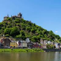 The charming town of Koblenz from the river