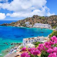 Gorgeous coastal views over Loutro in Crete