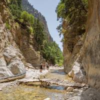 Walk through the Samaria Gorge in Crete