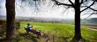 Taking a break from cycling to enjoy the Dutch landscape | Hollandse Hoogte