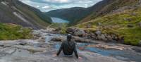 Soaking up Ireland's pretty views along the Wicklow Way