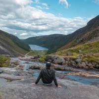 Soaking up Ireland's pretty views along the Wicklow Way