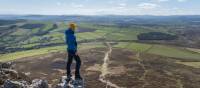 Hiking up to a view point on the Wicklow Way in Ireland