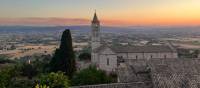 Sunset view over Assisi | Jaclyn Lofts