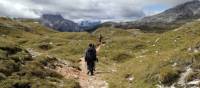 Walking the Alta Via 1 in the Dolomites