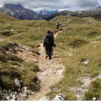 Walking the Alta Via 1 in the Dolomites