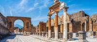 The historic ruins of Pompeii