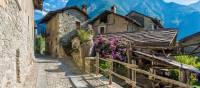 The beautiful village of Arnad in the Aosta Valley