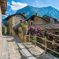 The beautiful village of Arnad in the Aosta Valley