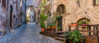 Charming village of Palombara Sabina in Italy