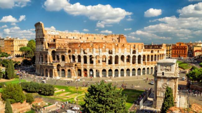 The iconic Colosseum in Rome