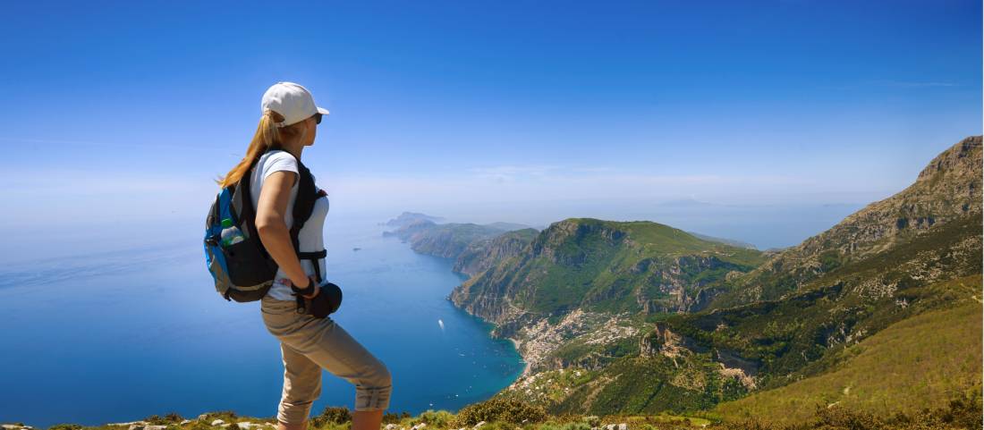 Walk to spectacular view points on the Amalfi Coast