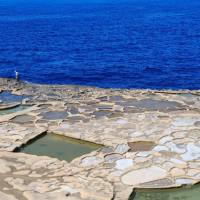 Xwejni salt pans on the island of Gozo