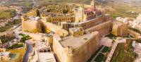 The impressive citadel on Gozo