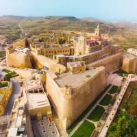 The impressive citadel on Gozo