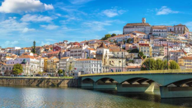 Beautiful old city of Coimbra in Portugal