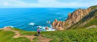 Exploring the Cabo da Roca near Lisbon in Portugal