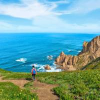 Exploring the Cabo da Roca near Lisbon in Portugal