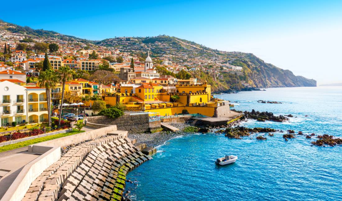 The town of Funchal on Madeira Island