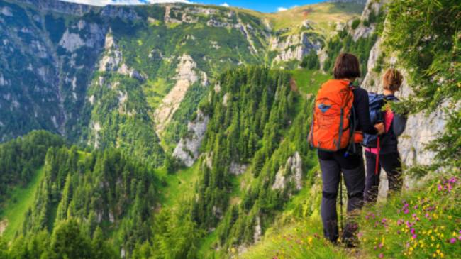 Hiking the mountain trails of Romania