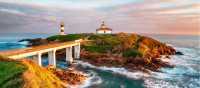 The Ribadeo lighthouse in Spain