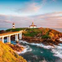 The Ribadeo lighthouse in Spain