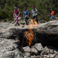 See the eternal flame on the Lycian Way in Turkey