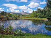 Looking at Goatfell Mountain on the Isle of Arran