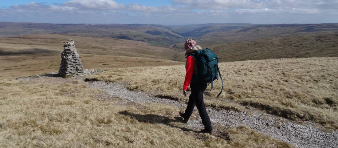 Reaching the Great Shunner Summit, Yorkshire Dales