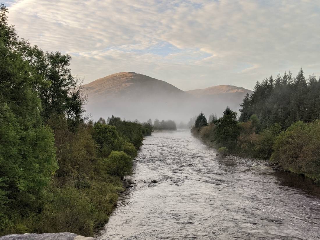 Looking upstream while standing on the Bridge of Orchy |  <i>Tom Riddle</i>