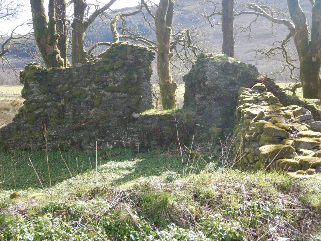 Ruins of the medieval St. Fillan’s Priory in the dell south of  Tyndrum (Day 4). |  <i>Peter Wells</i>