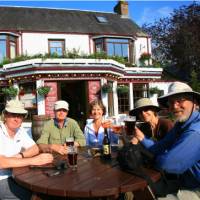 A well earned drink at 'Fiddlers' Pub Drumnadrochit