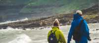 Beach hikers on the Causeway Coast | Caspar Diederik