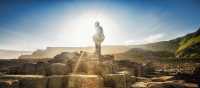 Giants Causeway Hiker in the Sunlight | Caspar Diederik