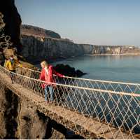 Crossing the Carrick-a-Rede Bridge | Rob Durston