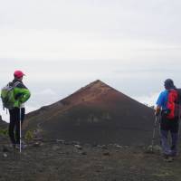 Hikers at Fuencaliente, La Palma