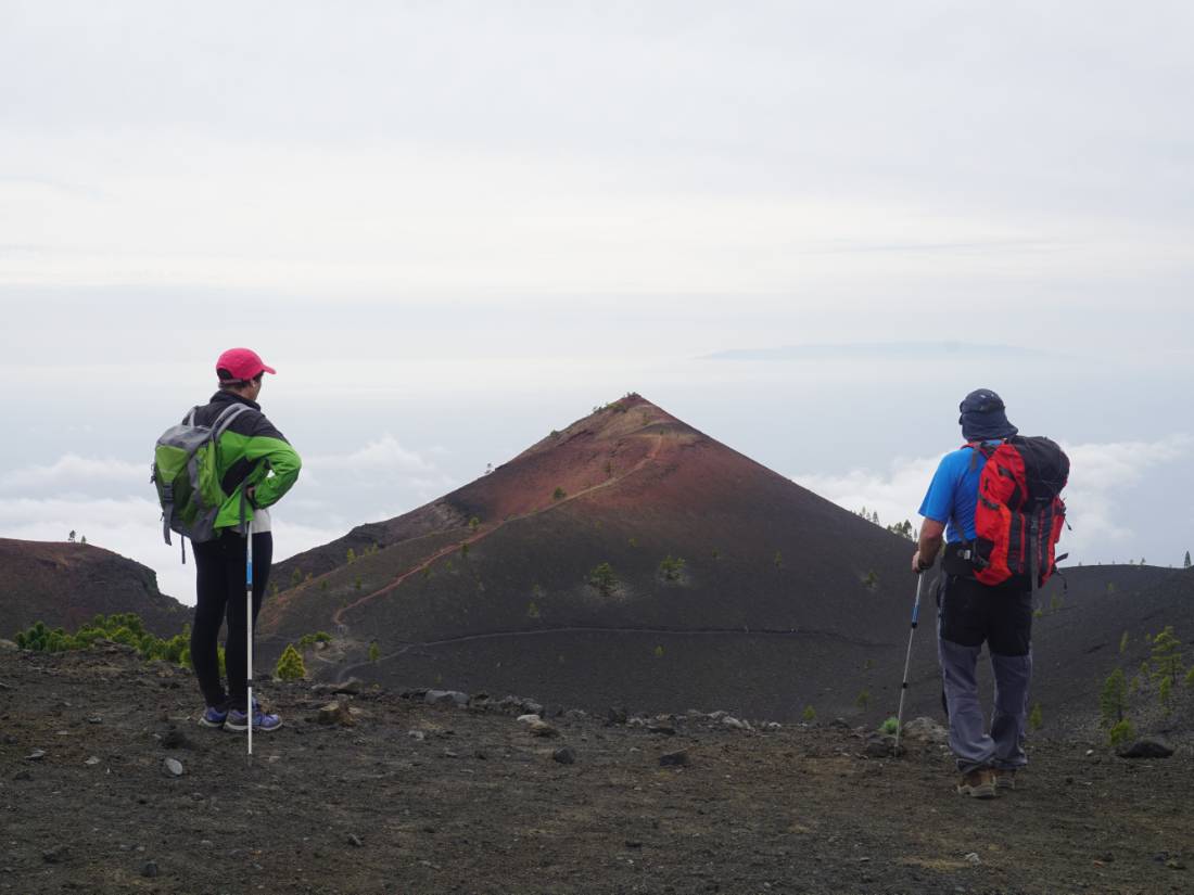 Hikers at Fuencaliente, La Palma