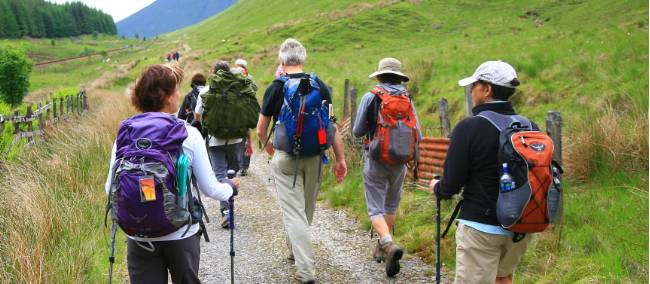 Hikers in Scotland