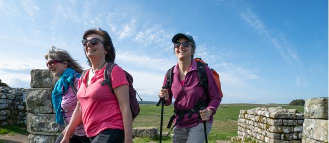 Friends hiking the Hadrian's Wall trail | Matt Sharman