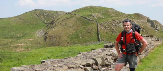 Hadrians Wall over the hillsides | John Millen