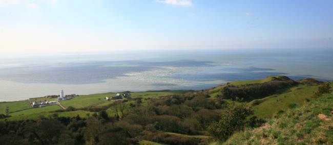 Beautiful views towards St. Catherine's Point